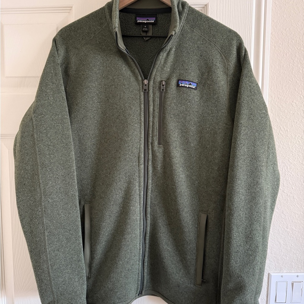 Patagonia Better Sweater Green Zip Up Sweater